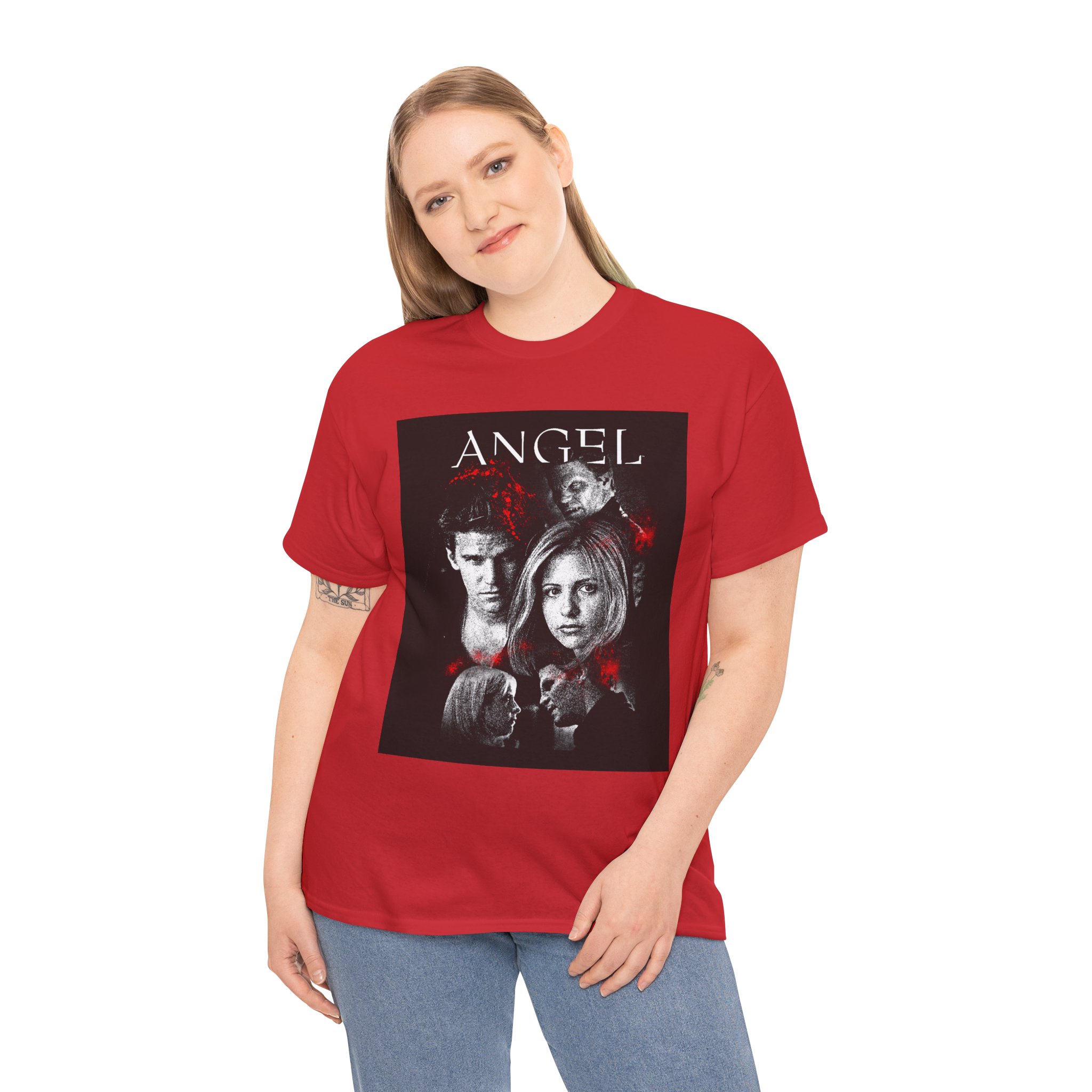 Angel TV Series Poster Tee – Buffy/Angel Fan Graphic T-Shirt - Image 78