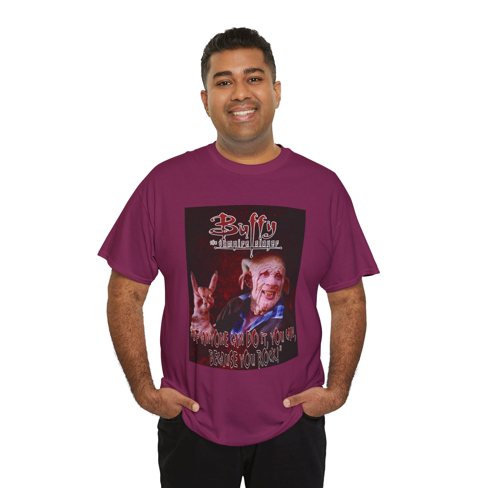 Buffy The Vampire Slayer Graphic Tee — Clem You Rock T-Shirt - Image 105