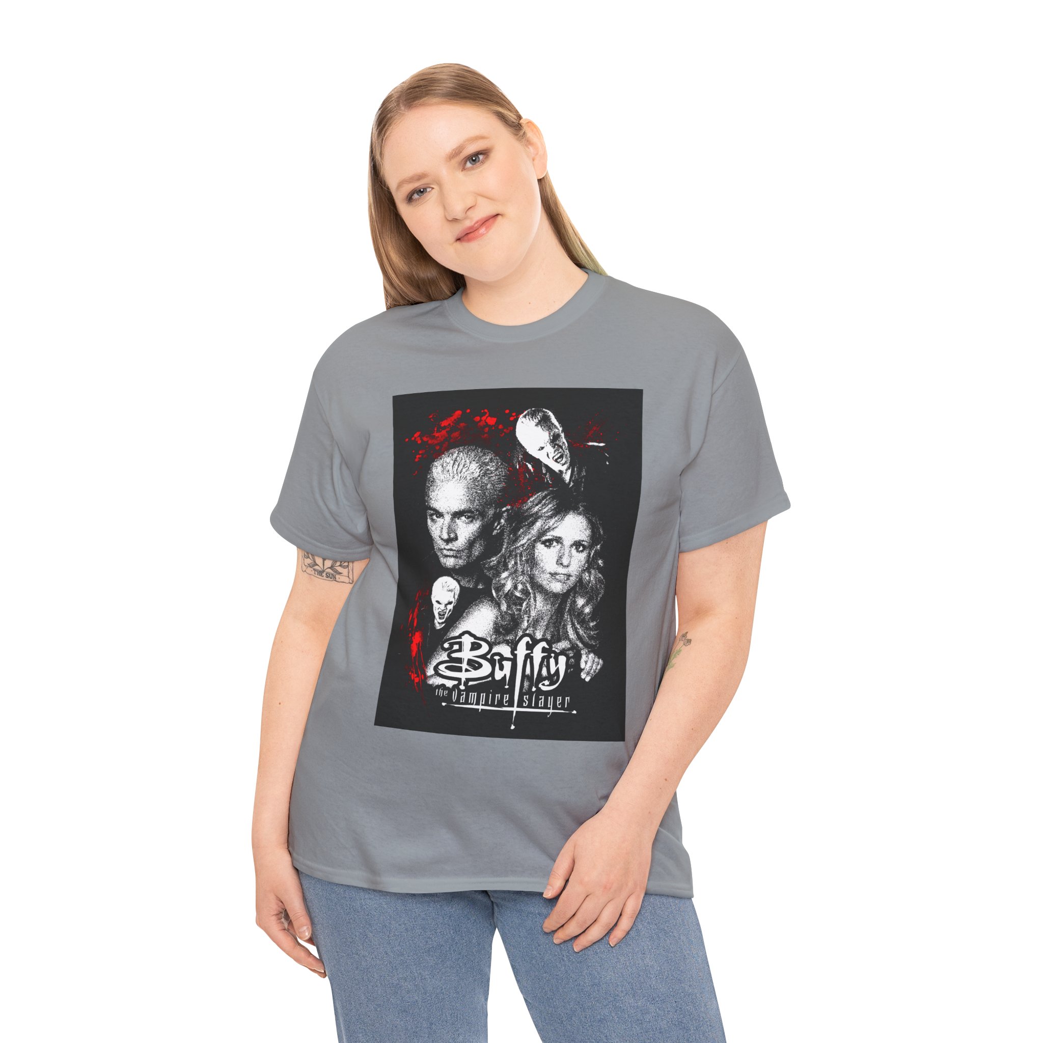 Buffy the Vampire Slayer Tee — Retro Buffy & Spike Graphic T‑Shirt - Image 211