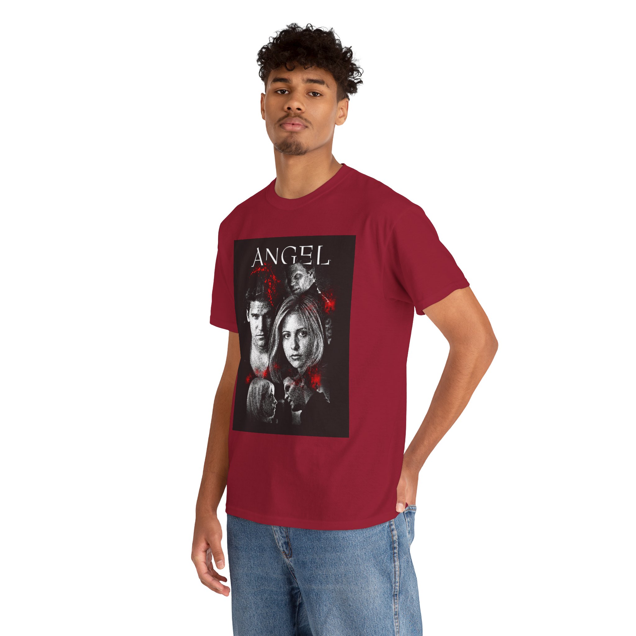 Angel TV Series Poster Tee – Buffy/Angel Fan Graphic T-Shirt - Image 23