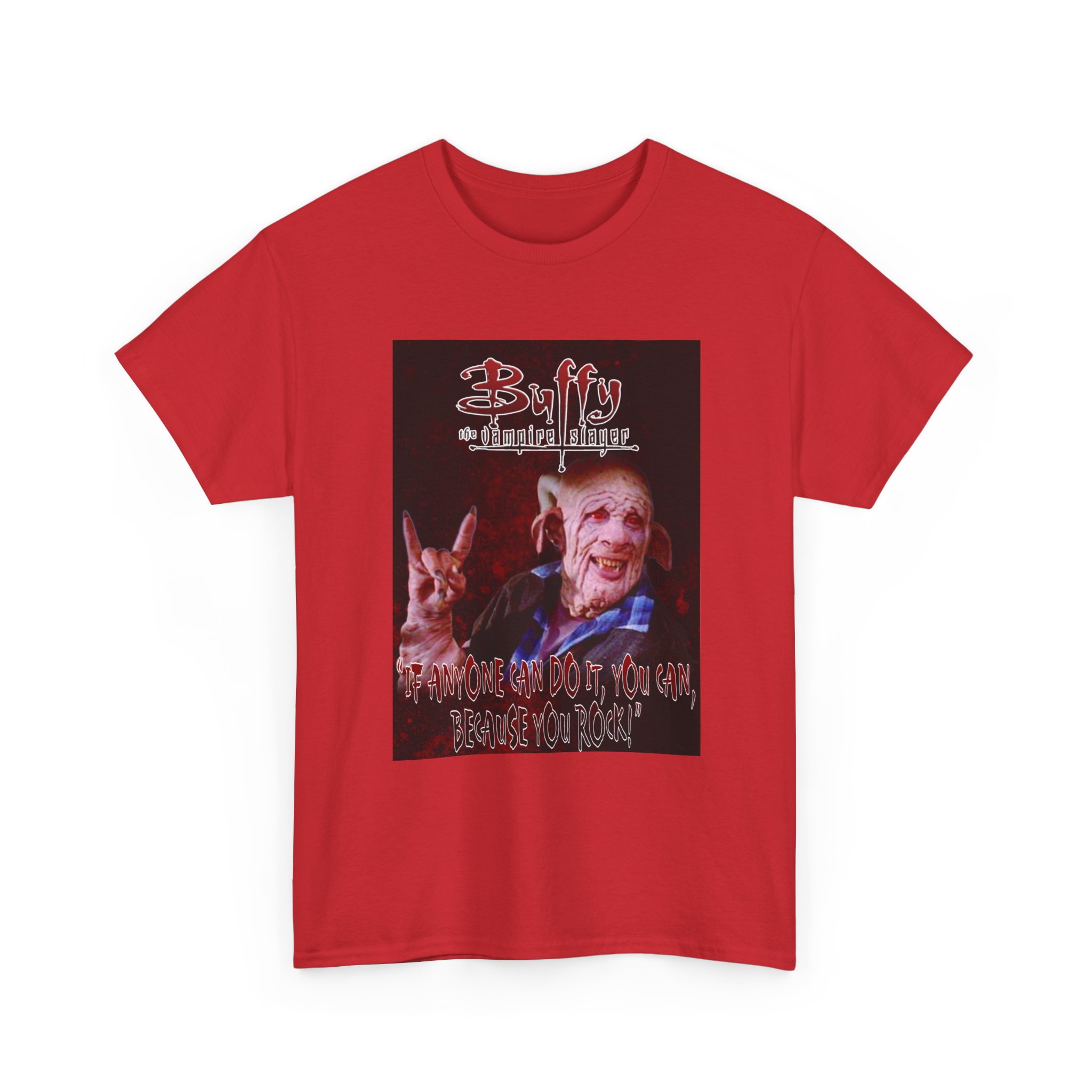 Buffy The Vampire Slayer Graphic Tee — Clem You Rock T-Shirt - Image 129