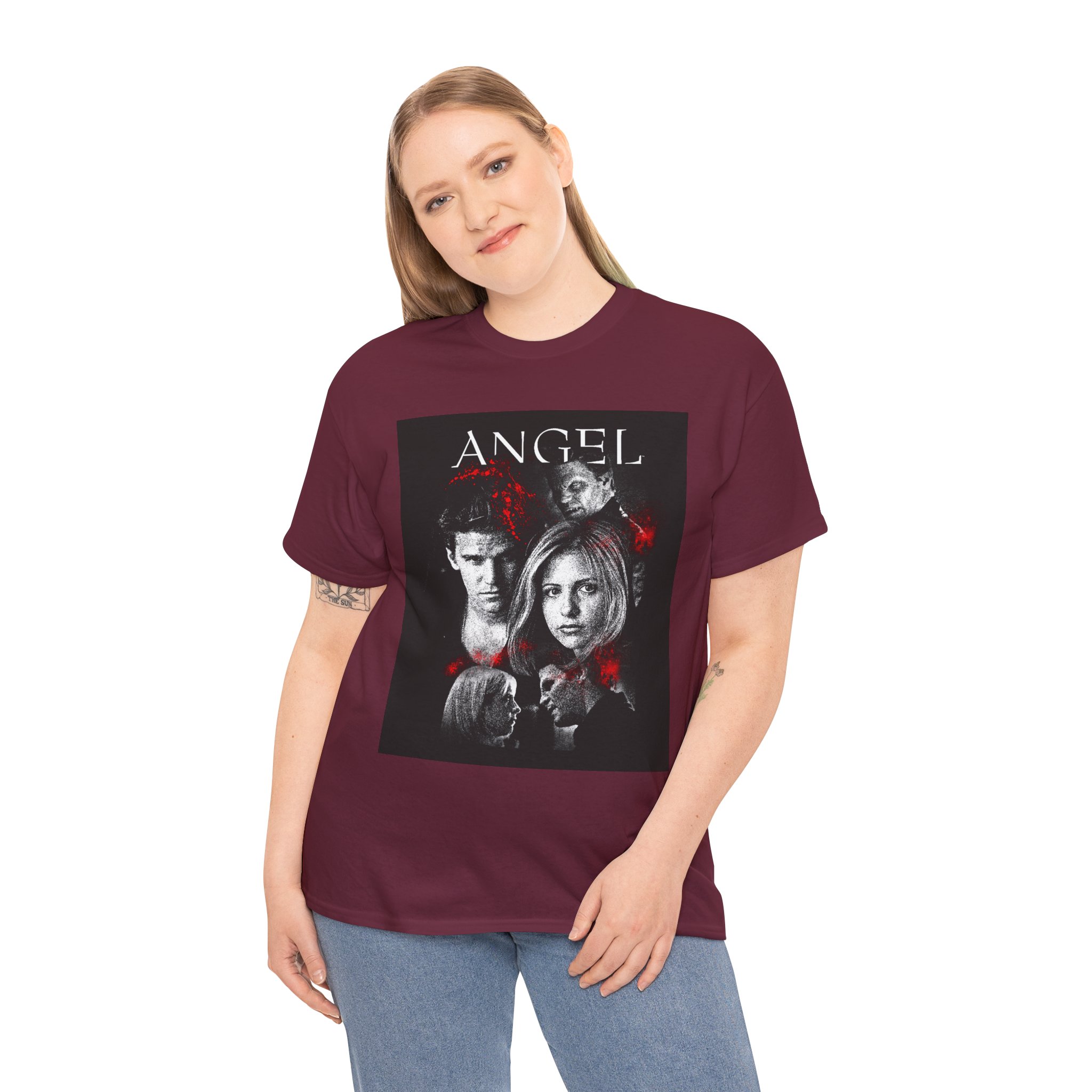 Angel TV Series Poster Tee – Buffy/Angel Fan Graphic T-Shirt - Image 40