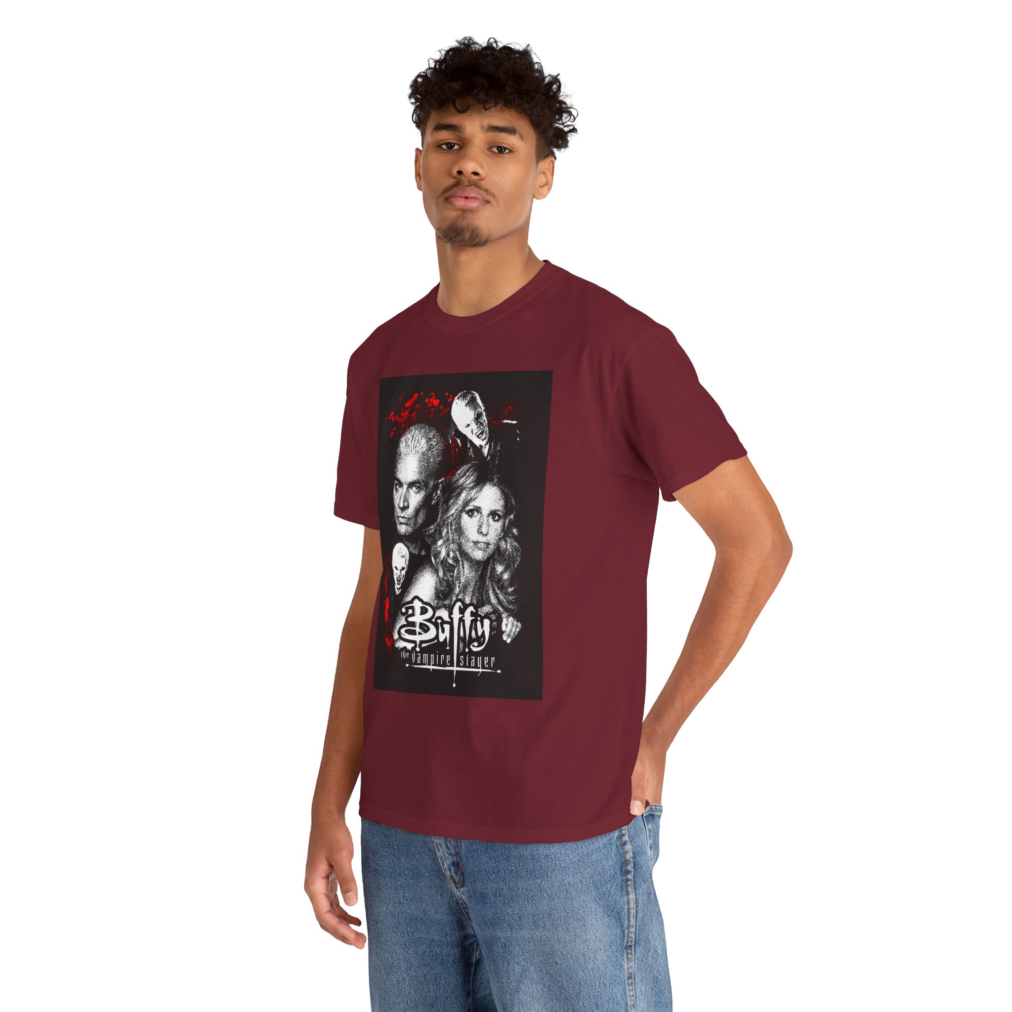 Buffy the Vampire Slayer Tee — Retro Buffy & Spike Graphic T‑Shirt - Image 232