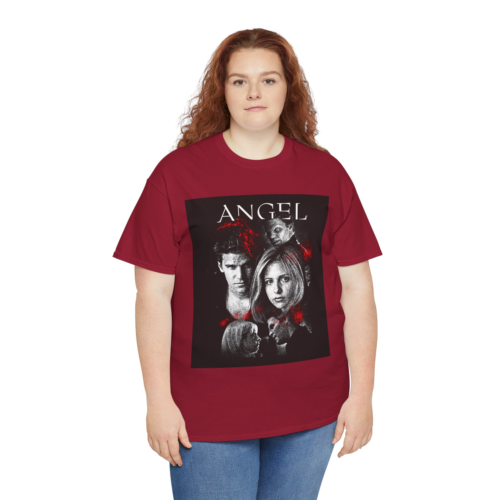 Angel TV Series Poster Tee – Buffy/Angel Fan Graphic T-Shirt - Image 24