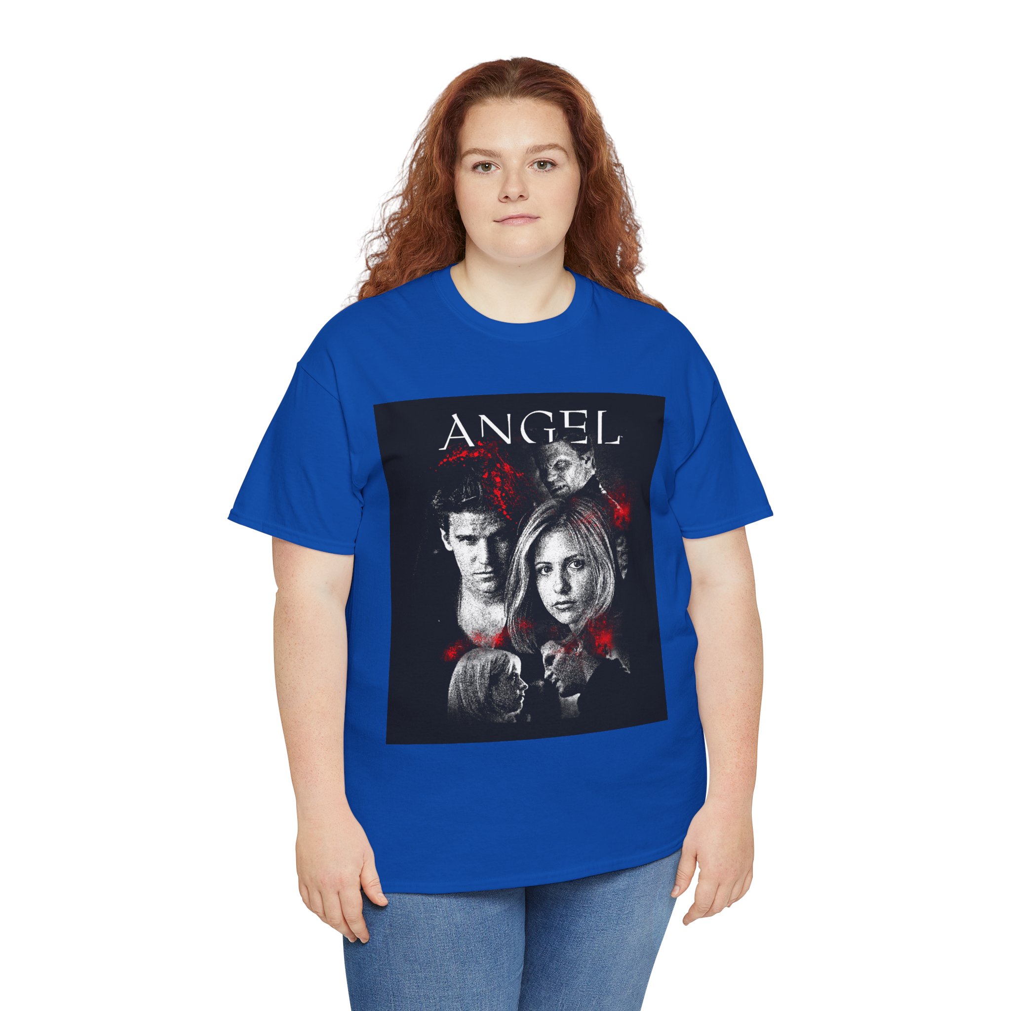 Angel TV Series Poster Tee – Buffy/Angel Fan Graphic T-Shirt - Image 157