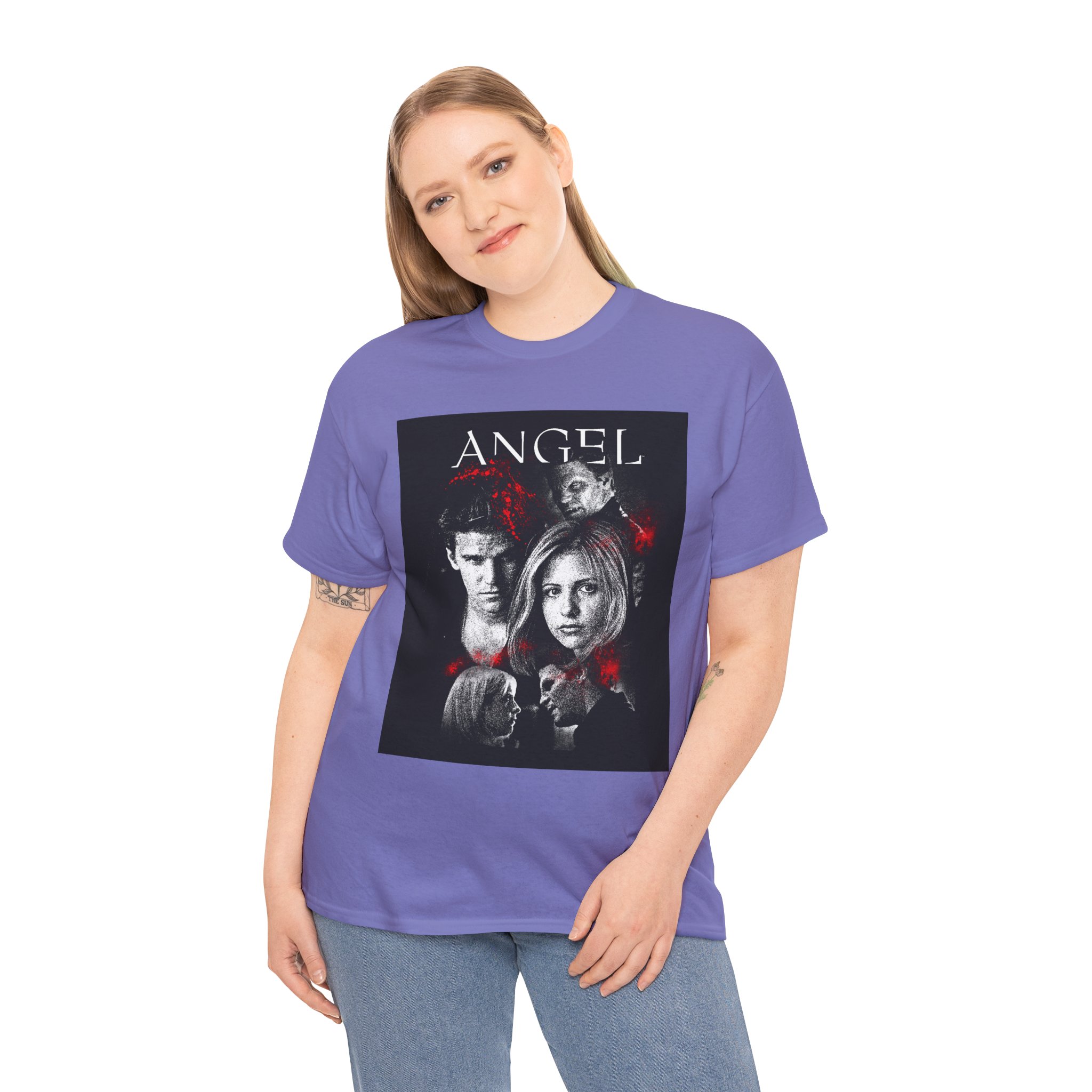 Angel TV Series Poster Tee – Buffy/Angel Fan Graphic T-Shirt - Image 211