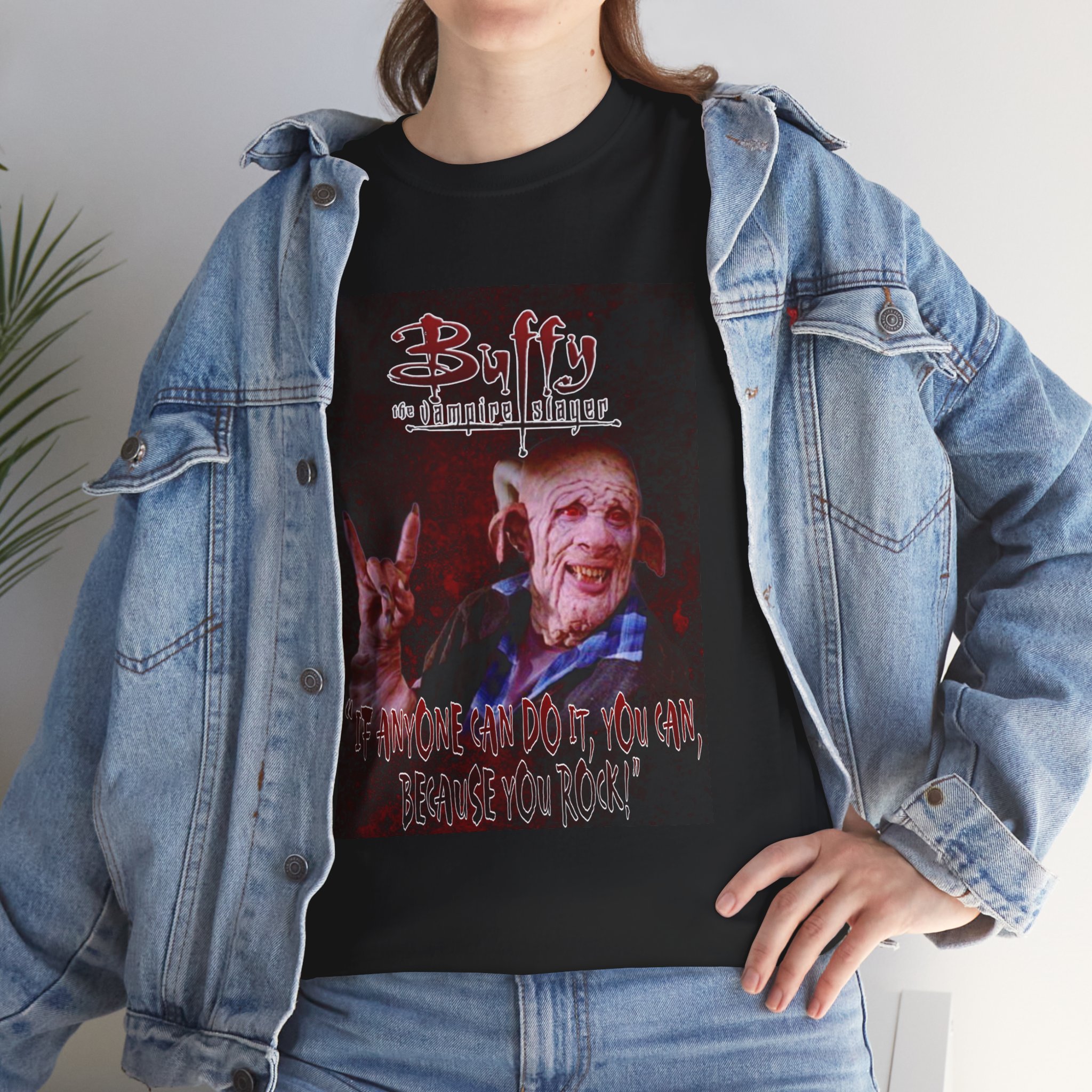 Buffy The Vampire Slayer Graphic Tee — Clem You Rock T-Shirt - Image 10