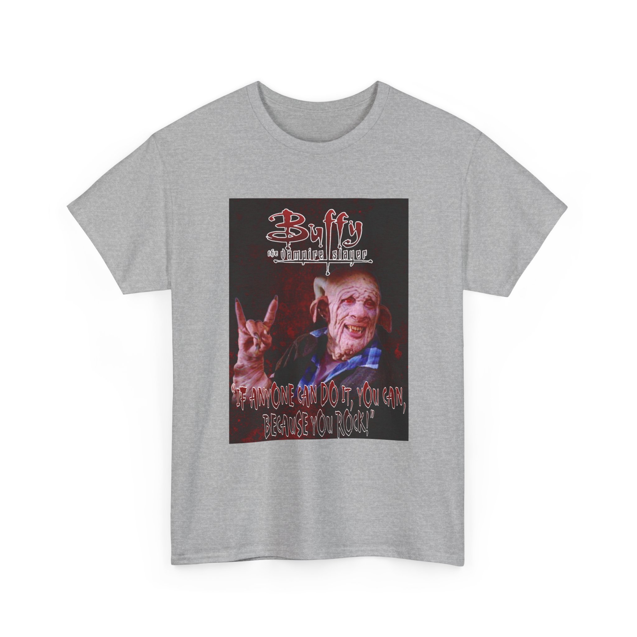 Buffy The Vampire Slayer Graphic Tee — Clem You Rock T-Shirt - Image 31