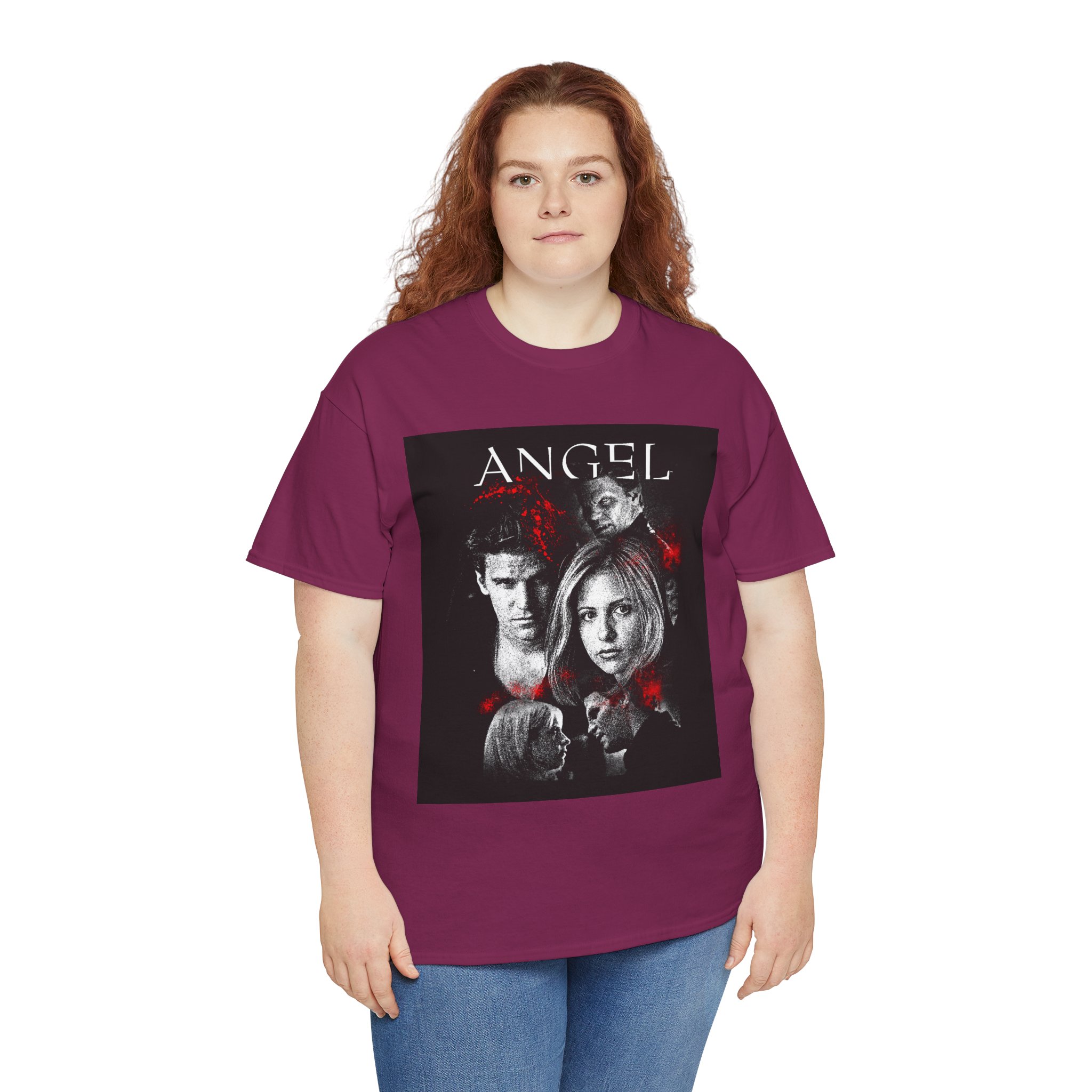 Angel TV Series Poster Tee – Buffy/Angel Fan Graphic T-Shirt - Image 138