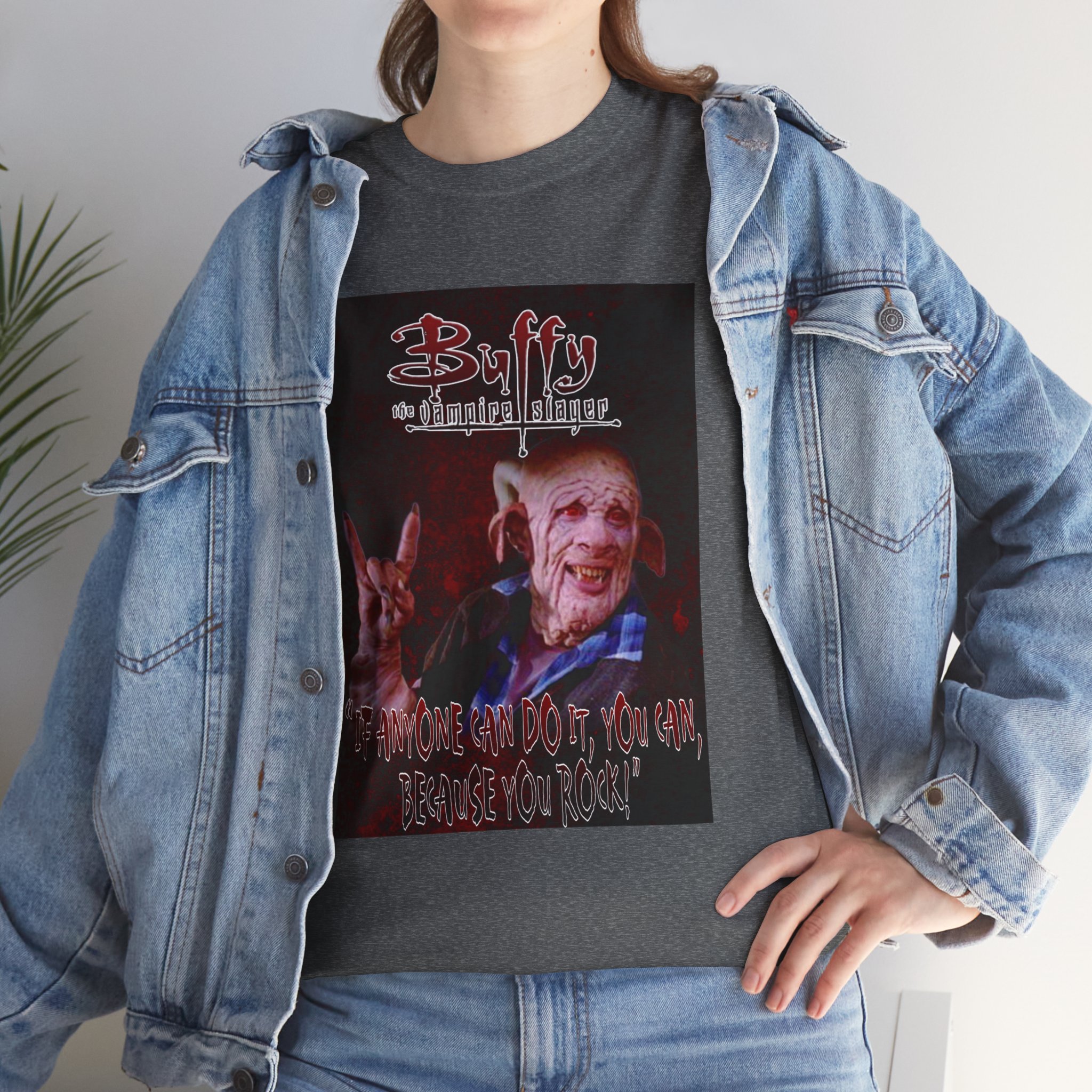 Buffy The Vampire Slayer Graphic Tee — Clem You Rock T-Shirt - Image 65