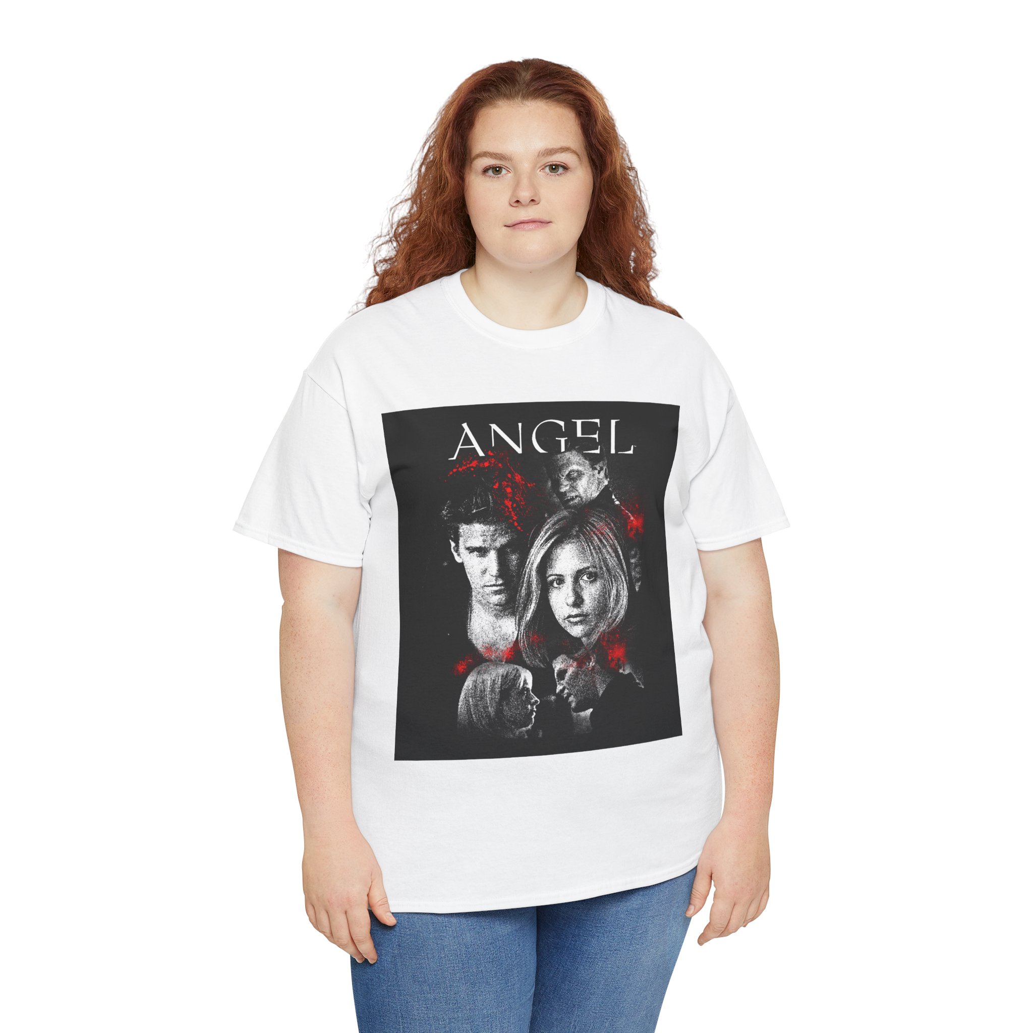 Angel TV Series Poster Tee – Buffy/Angel Fan Graphic T-Shirt - Image 100