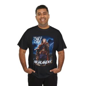 Highlander Movie Poster T‑Shirt — "There Can Be Only One" Graphic Tee