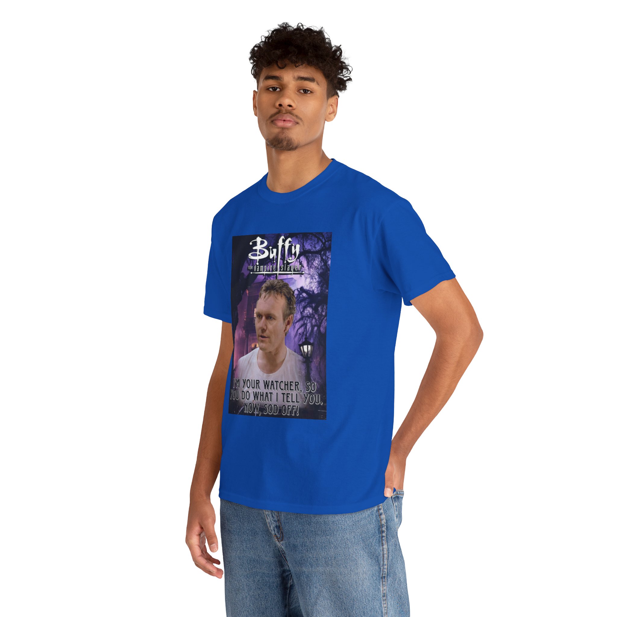 Buffy The Vampire Slayer TV Quote -“I’m Your Watcher” Giles AKA The Ripper Graphic Tee - Image 122