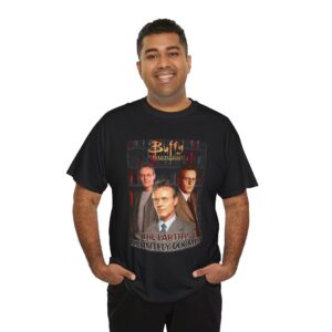 Buffy The Vampire Slayer Giles T-Shirt — "The Earth Is Definitely Doomed" Retro Tee