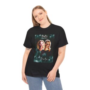 Buffy The Vampire Slayer & Darla Vampire Tee — Retro Buffy the Vampire Slayer Graphic T-Shirt