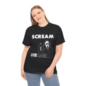 Scream 'Liver Alone' Horror Mask Tee
