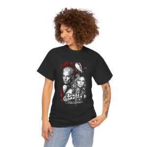 Buffy the Vampire Slayer Tee — Retro Buffy & Spike Graphic T‑Shirt
