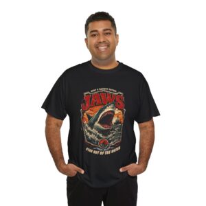 Jaws Retro Shark Tee – Vintage Horror Movie T-Shirt